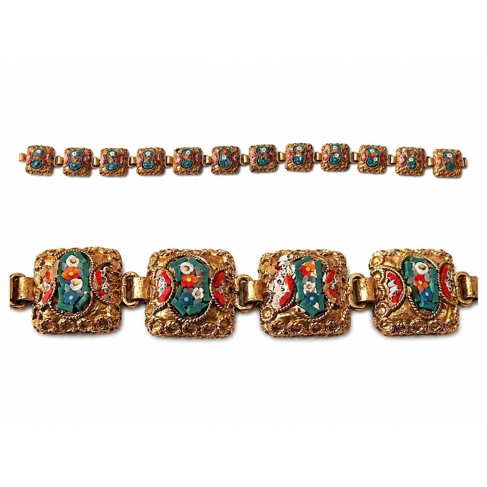 32. Antique Italian Micro-Mosaic Bracelet